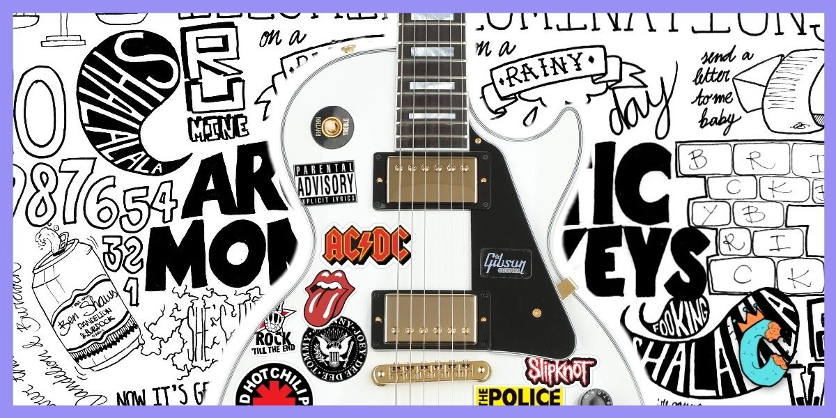 Guitar Sticker Pack Autocollant & stickers Gibson