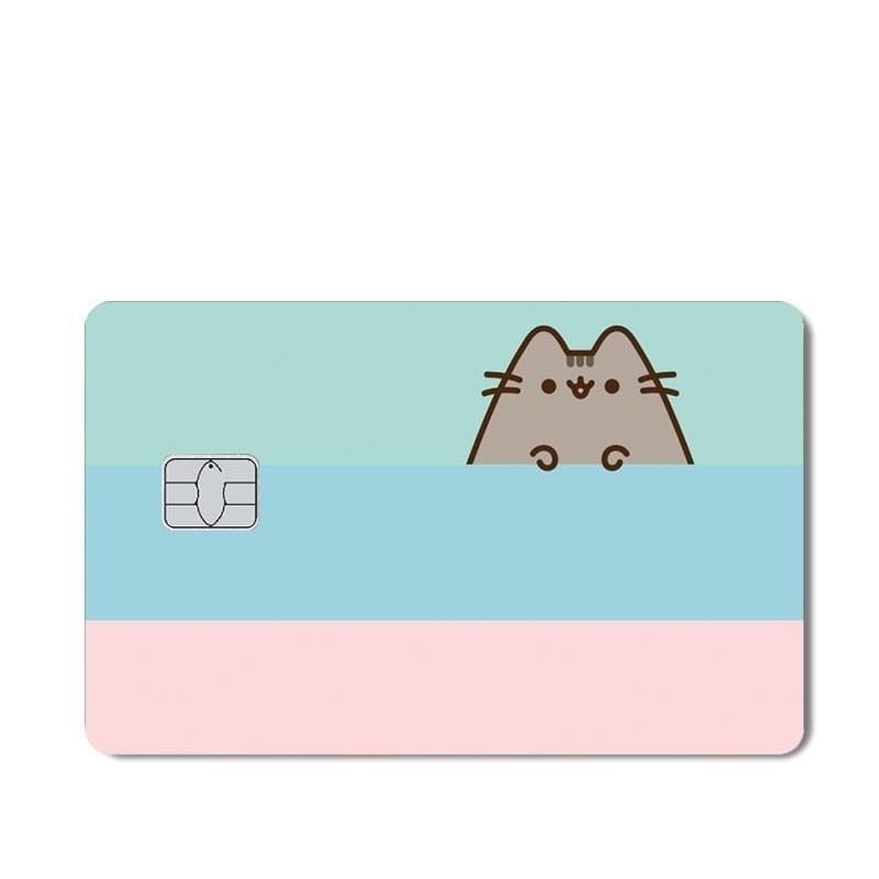 Sticker carte bleu Chat