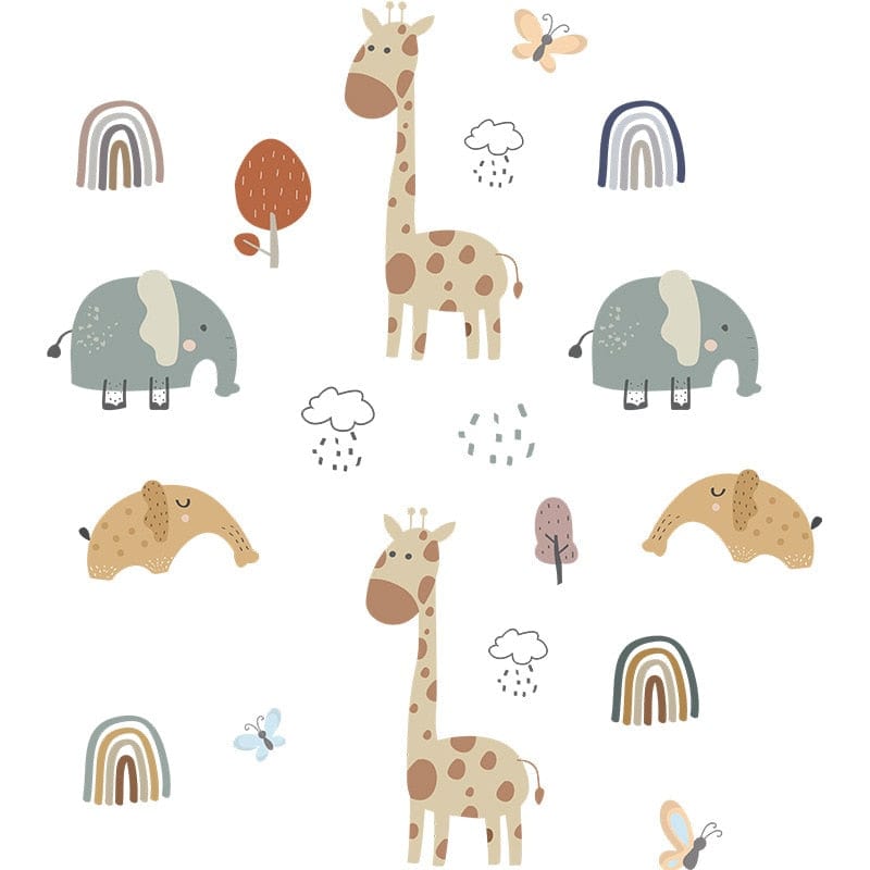 stickers animaux de la savane pour enfants