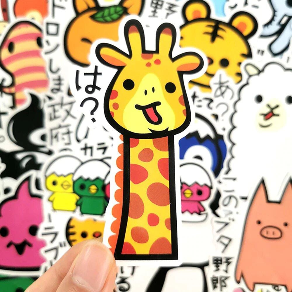 Pack de 50pcs Stickers Autocollants Dessin animé japonais kawaii
