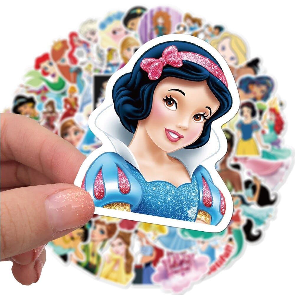 Sticker Disney Princess Assortment 2.5x2.5 Rl/100