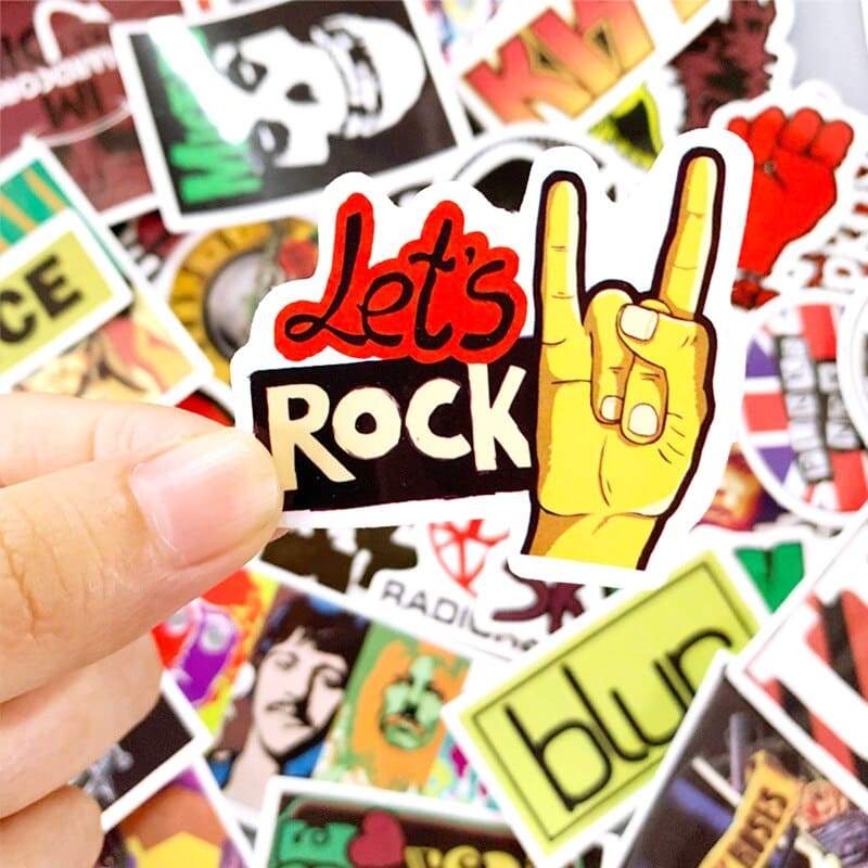 Pack de 50 Stickers Rock