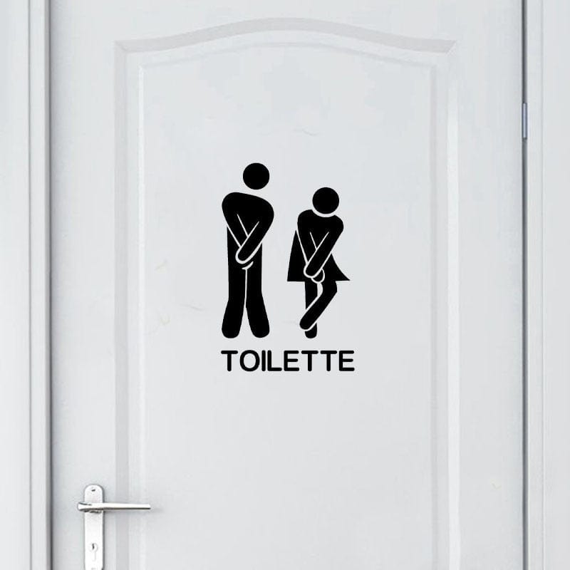 Stickers Toilettes Porte
