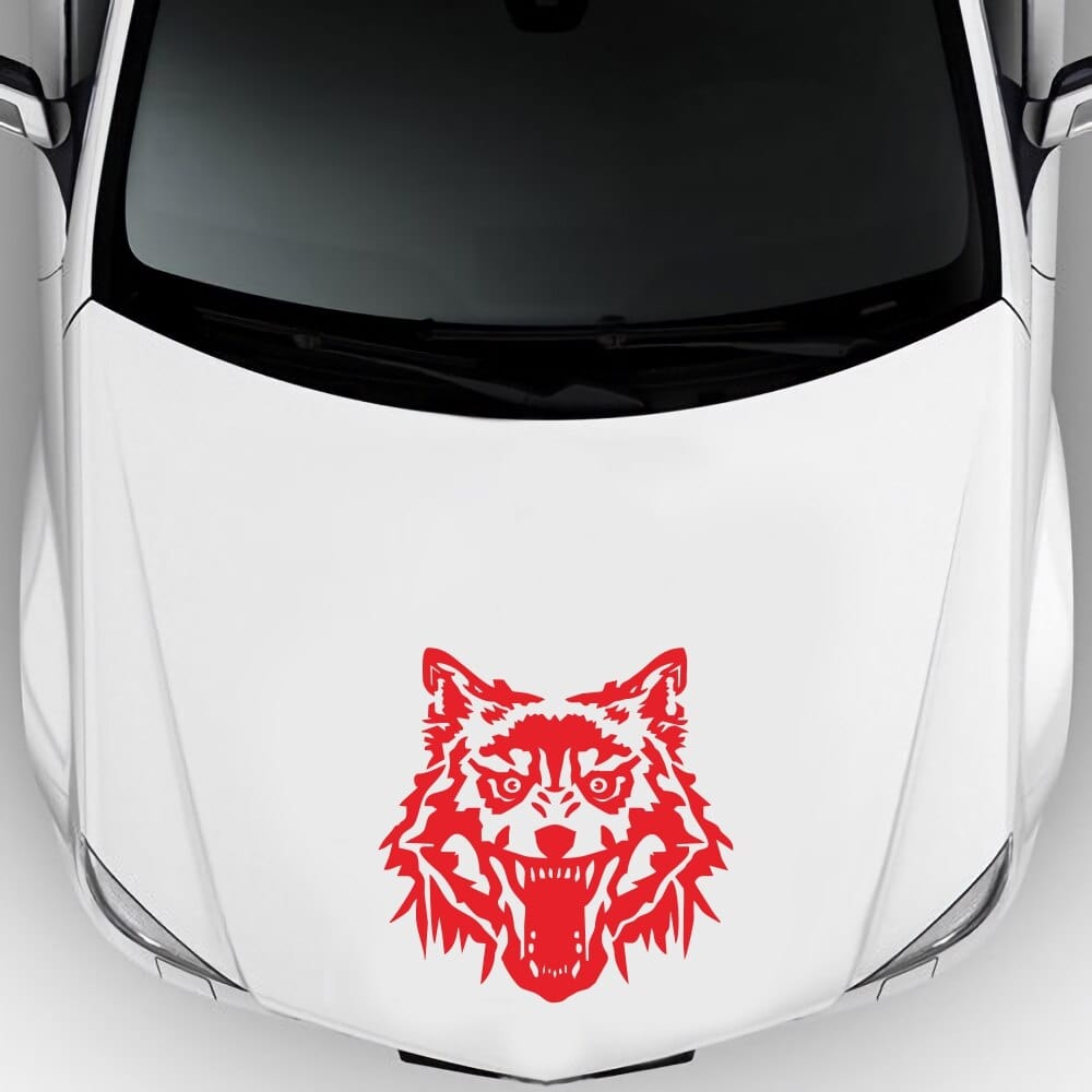 Stickers Voiture Loup Sauvage