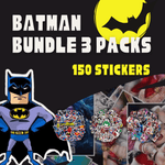 Batman Bundle 3 Packs <br> (150 Stickers) Sticky Stickers