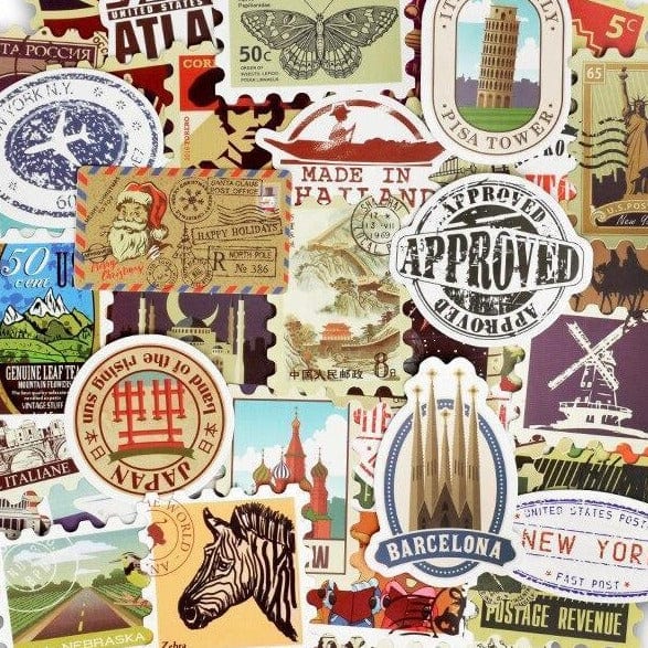Carnet de voyage - 122 pages et 2 planches de stickers - ON RANGE TOUT