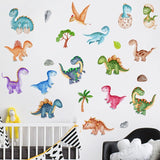 Stickers Chambre Bébé Dinosaures Multicolores Sticky Stickers