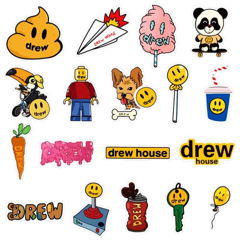 Drew House Stickers, sticky decals