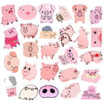 Stickers Kawaii Cochons pour valise