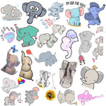 Stickers Kawaii Elephant pour livre