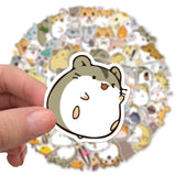Stickers Kawaii Hamsters pour dinette