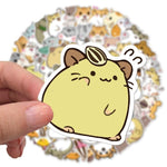 Stickers Kawaii Hamsters pour petit bureau