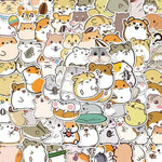 Stickers Kawaii Hamsters