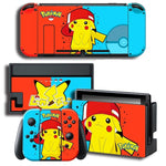 Stickers Nintendo Switch Pikachu Rouge et Bleu