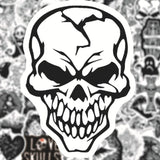 Stickers Noir et Blanc<br> Skull (50 pcs) Sticky Stickers