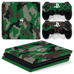 Stickers PS4 Pro Camouflage Vert