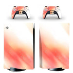 Stickers PS5<br> Blanc et Orange Sticky Stickers