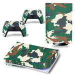 Stickers PS5<br> Camouflage Vert Sticky Stickers