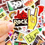 Stickers Rock pour casque de moto