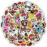 150 Stickers Skull