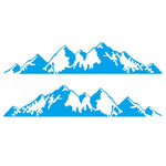 Stickers Van Latéral Montagnes Blue / 190x38CM Sticky Stickers