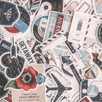 Stickers Vintage<br> Voyage (90 pcs) Sticky Stickers