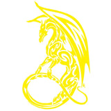 Stickers Voiture Dragon Yellow Sticky Stickers