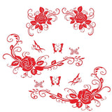 Stickers Voiture Fleurs Red Sticky Stickers
