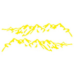 Stickers Voiture Montagne Yellow Sticky Stickers