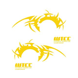 Stickers Voiture Sport Tuning Yellow Sticky Stickers