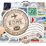 Stickers Voyage Timbres pour housse de passeport